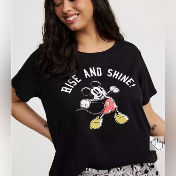 NWT Torrid Disney Mickey Mouse short sleeve Lounge Top(only) size 3X - Picture 1 of 8